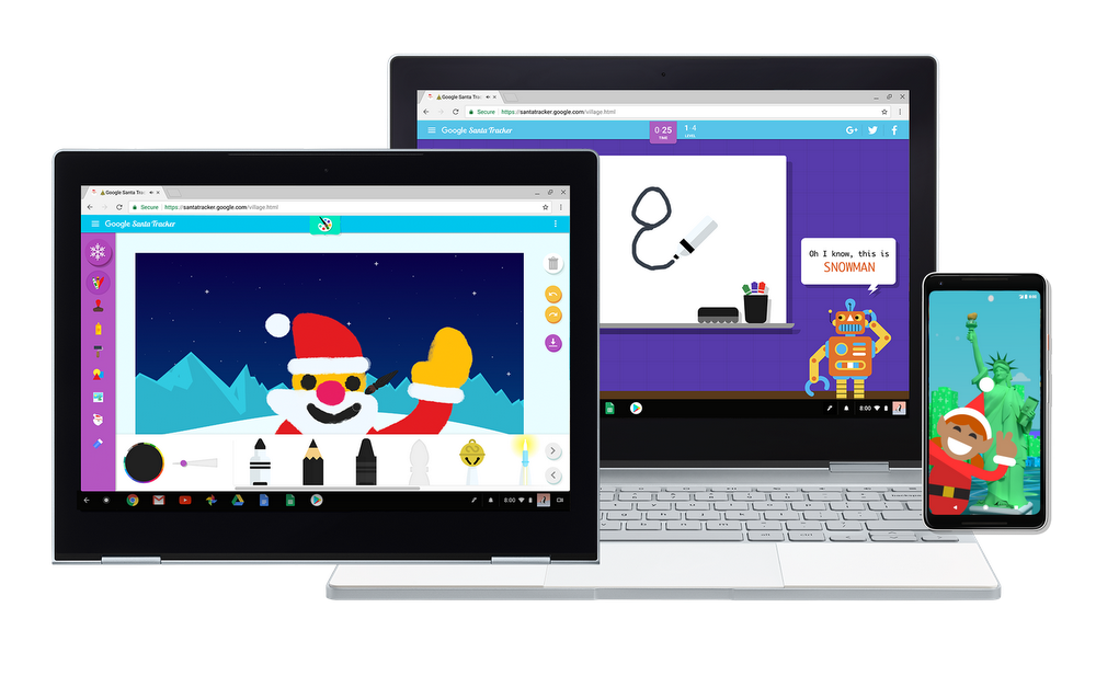 超促咪！Google 推多款小遊戲　聖誕老人追蹤器邊玩邊學 Coding 設計雪花