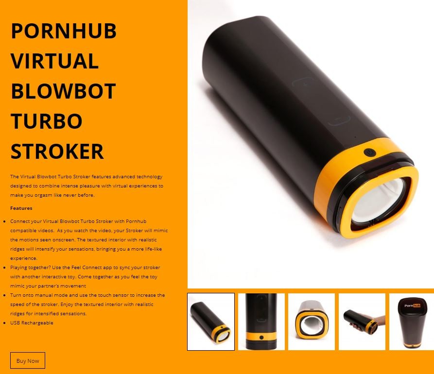 男用情趣設備「Virtual Blowbot Turbo Stroker」。