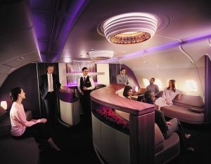 卡達航空_商務艙機上酒吧