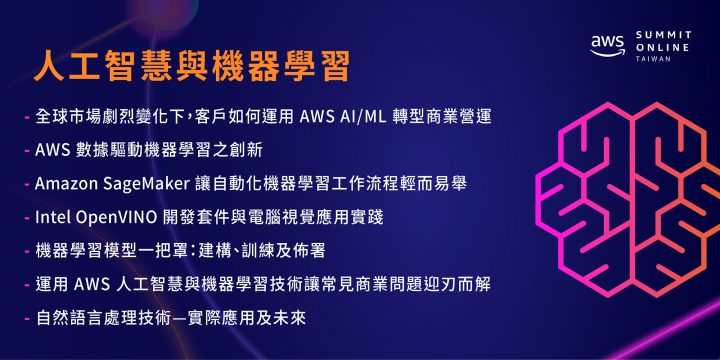 2021 AWS 台灣雲端高峰會-人工智慧與機器學習