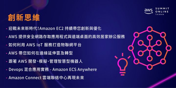 2021 AWS 台灣雲端高峰會-創新思維