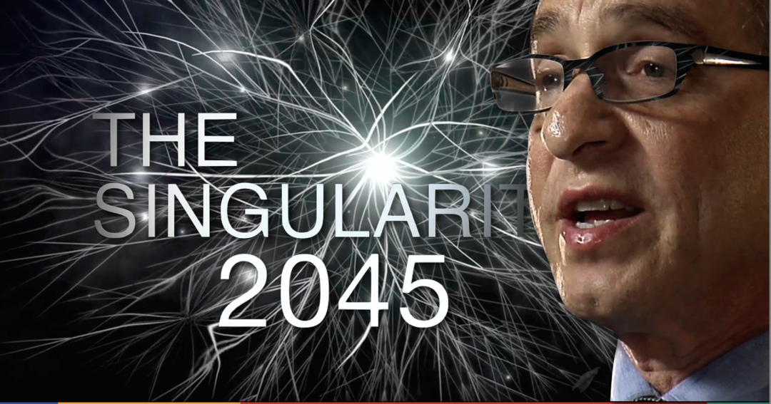  雷．柯茲威爾在 2005 年出版了《奇點將近》一書，預測 30 年後（2045 年）科技將超越人腦。