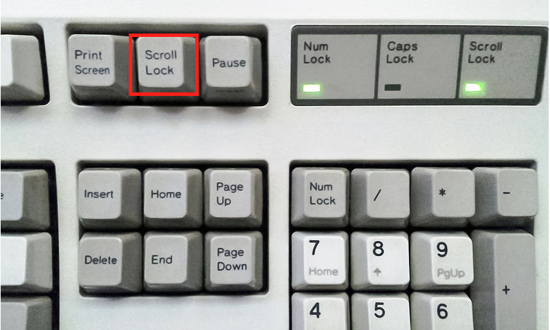 Что такое scroll lock на клавиатуре