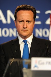  現任英國首相大衛卡麥隆 (David Cameron )。圖片來源：Guillaume Paumier
