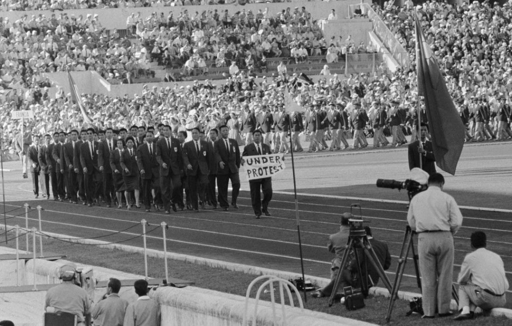 1960 年羅馬奧運，台灣抗議國際奧會以「Formosa」稱呼中華民國奧運代表隊。（圖：Wikimedia）