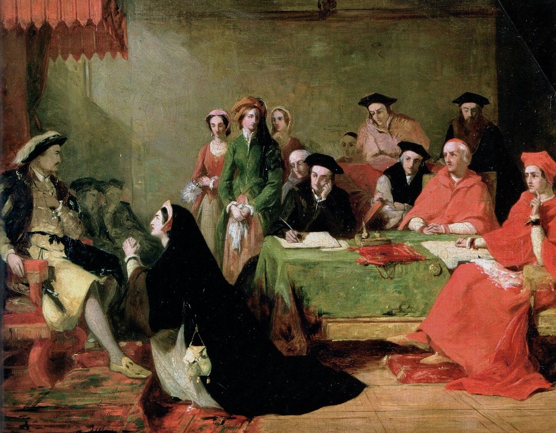 亨利八世的凱薩琳王妃向八世求情不要跟她離婚