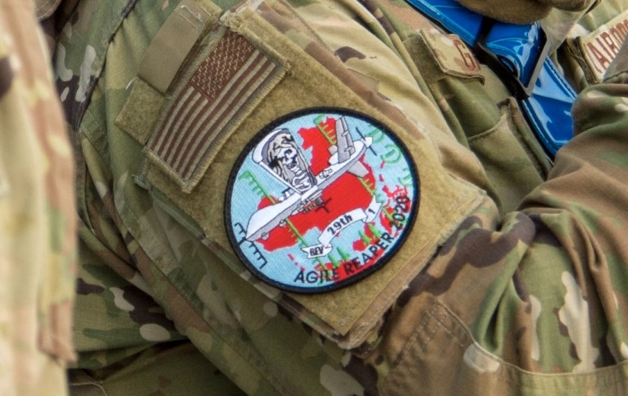 美國死神無人機部隊臂章。