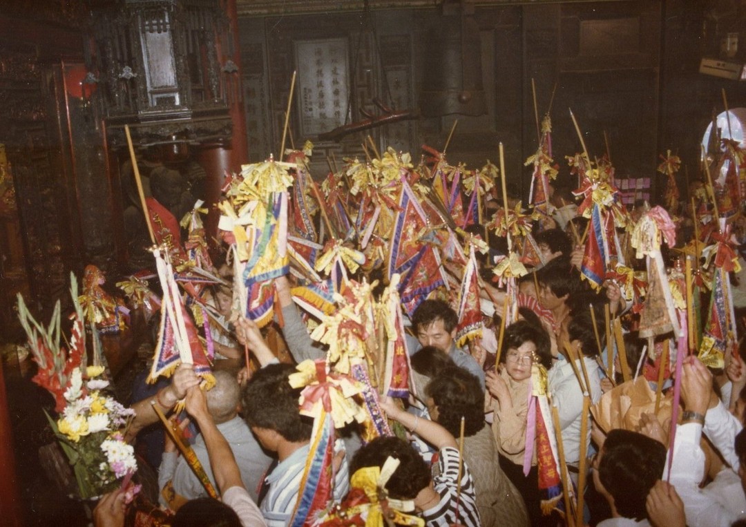 台灣媽祖遶境謁祖割火儀式